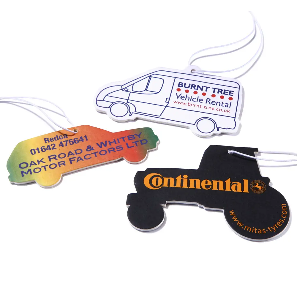 الترويجية مخصص مضحك تصميم سيارة شنقا الهواء العطور رائحة مختلفة سيارة من الورق معطّر الهواء مع شعار