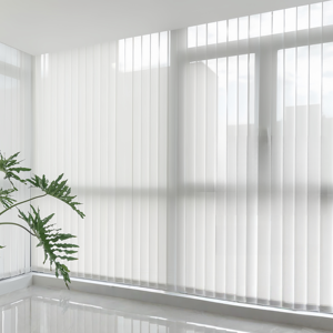 Hàng Ngày Điện Có Động Cơ Polyester Rèm Dọc Được Xây Dựng Trong Phòng Khách Venetian Màu Đồng Bằng Vải Mù Rèm Cửa Cho Nhà - Product Image 2