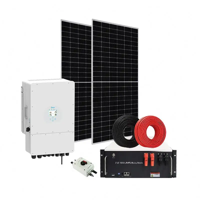 Kit Painel Solar Para Casa Sistema Solar Híbrido Sistema De Montagem Solar 10KW Sistema De Energia Solar 5KW 3KW