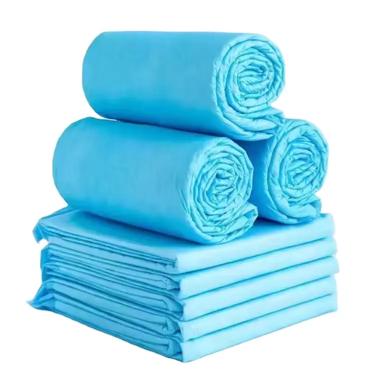 Lençol descartável médico de tecido não tecido para hospital profissional, lençol azul, lençol descartável personalizado