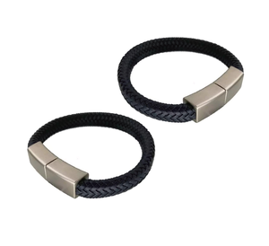 礼品金属手镯 Usb 闪存驱动器 Usb 3.0 磁盘手腕带闪存吊坠金属手腕时尚设计可旋转记忆棒 - Product Image 1