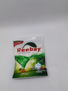 Mavi yüksek kaliteli çamaşır deterjanı çamaşır tozu sabun tozu 1kg özel tasarım ambalaj beyaz mavi çiçek - Product Image 5