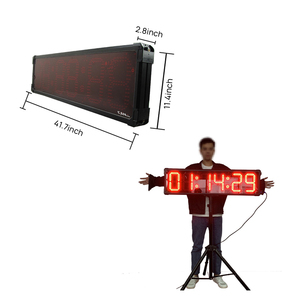 Schermo singolo lato grande 8 pollici Display digitale a Led orologio di temporizzazione impermeabile conto alla rovescia da corsa per la maratona di corsa all'aperto - Product Image 5