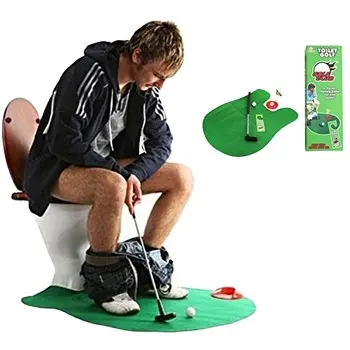 Offre Spéciale Golf toilettes Salle De Bains Jeu Mini Golf Set Golf Mettre Ensemble