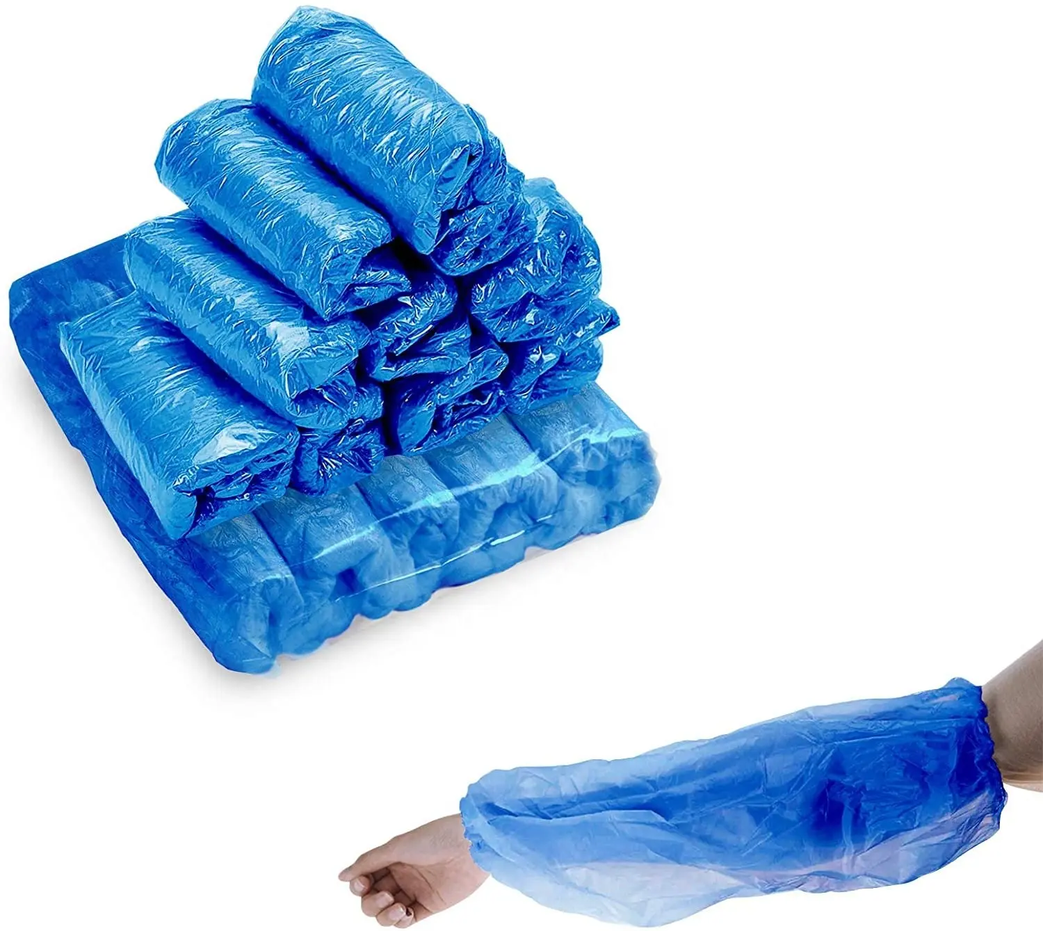 Vente en gros d'usine de couverture de bras jetable en PP non tissé couverture de manchon coloré en plastique étanche