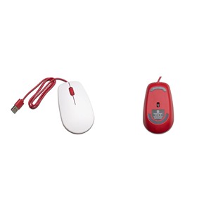 <strong>Raspberry</strong> <strong>Pi</strong>&reg;Mouse USB Optical White, Red 3 Keys (940910017830) - Product Image 1