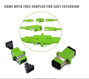 2025 çin OS1/SC uyumlu SC/APC SC/APC Fiber optik Internet kablosu zırhlı tek modlu yama Jumper SIMPLEX - 9/125um - Product Image 3