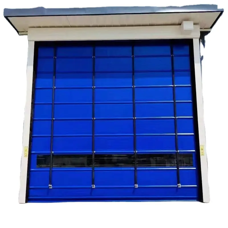 Automatic lift door PVC induction door Large coal depot mixing station door