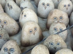 Tự Nhiên Cobble Pebble Sông Đá Đá Nhỏ Owl Bức Tượng Chạm Khắc Cho Vườn Ngoài Trời Trang Trí Hoặc Đồ Trang Trí Thủ Công Mỹ Nghệ - Product Image 6