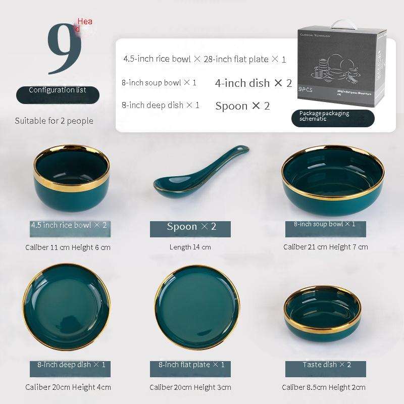 2-person tableware set