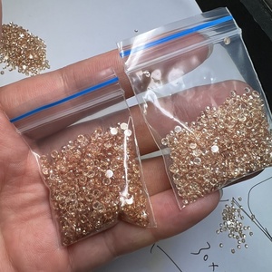Rose Cut Fußball Gesicht Schneiden Perle 5A Zirkonia lose Steine 1,5mm bis 10mm 1000 teile/beutel für den Großhandel - Product Image 3