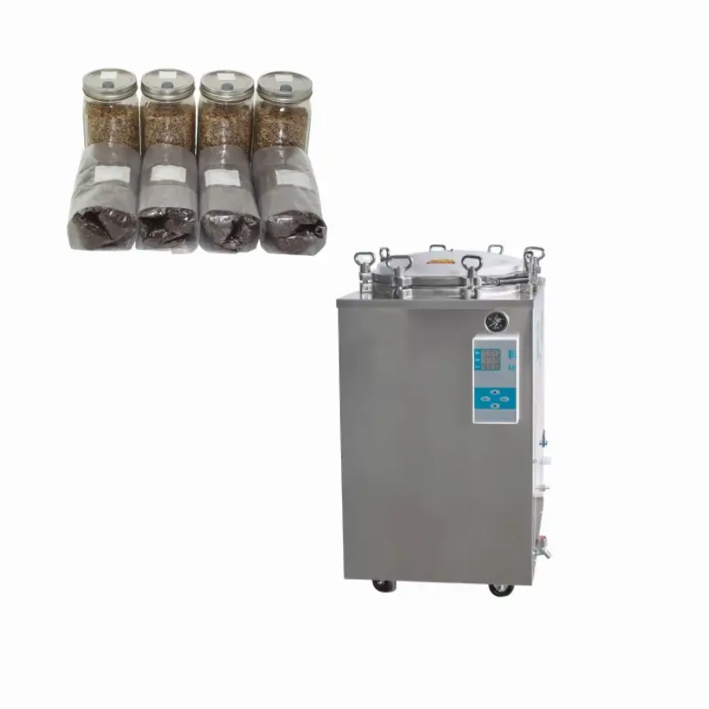 HouYuan-Autoclave Vertical para cultivo de hongos, 150 litros