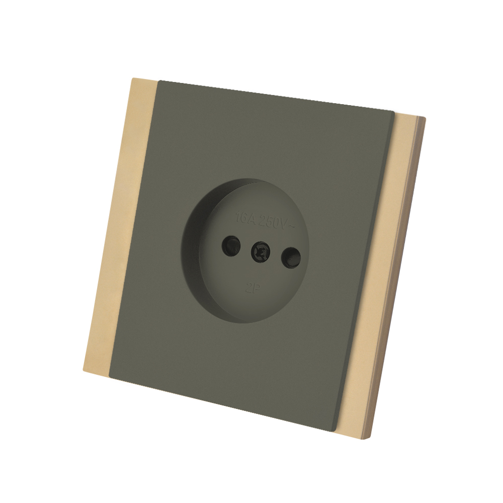 1 Socket Grey