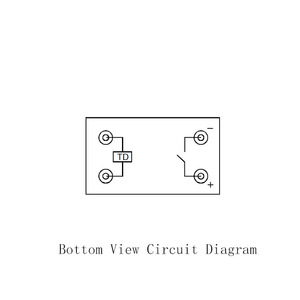 FRQL202T DC Relé de retardo de tiempo de estado sólido 4 Pin 2A 50V Relé de tiempo de entrada de CA sellado herméticamente - Product Image 4