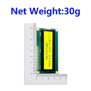 5V 16x2 LCD-Modul 1602 Gelbgrün Hintergrund beleuchtung 1602 LCD-Bildschirm LCD-Modul - Product Image 4