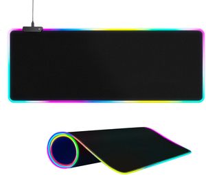 Custom Logo Large Rgb Gaming <strong>Mouse</strong> Pad LED-14 Light Modes Touch <strong>Control</strong> Extended Soft <strong>Computer</strong> <strong>Keyboard</strong> Mat Non-Slip Rubber Base - Product Image 1