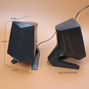 网状电脑扬声器2.0立体声低音炮LED游戏扬声器带LED USB扬声器电脑PC - Product Image 6