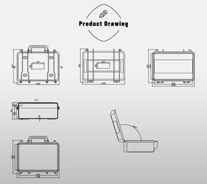 DRX/珠穆朗玛峰EPC022 IP67迷你硬小塑料安全防水设备带泡沫保护工具外壳 - Product Image 4