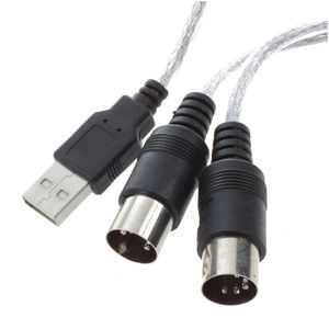 Convertidor de Cable USB a MIDI, 2 en 1, para sintetizar música, estudio, teclado, interfaz, adaptador de enchufe de Cable, 16 canales - Product Image 5