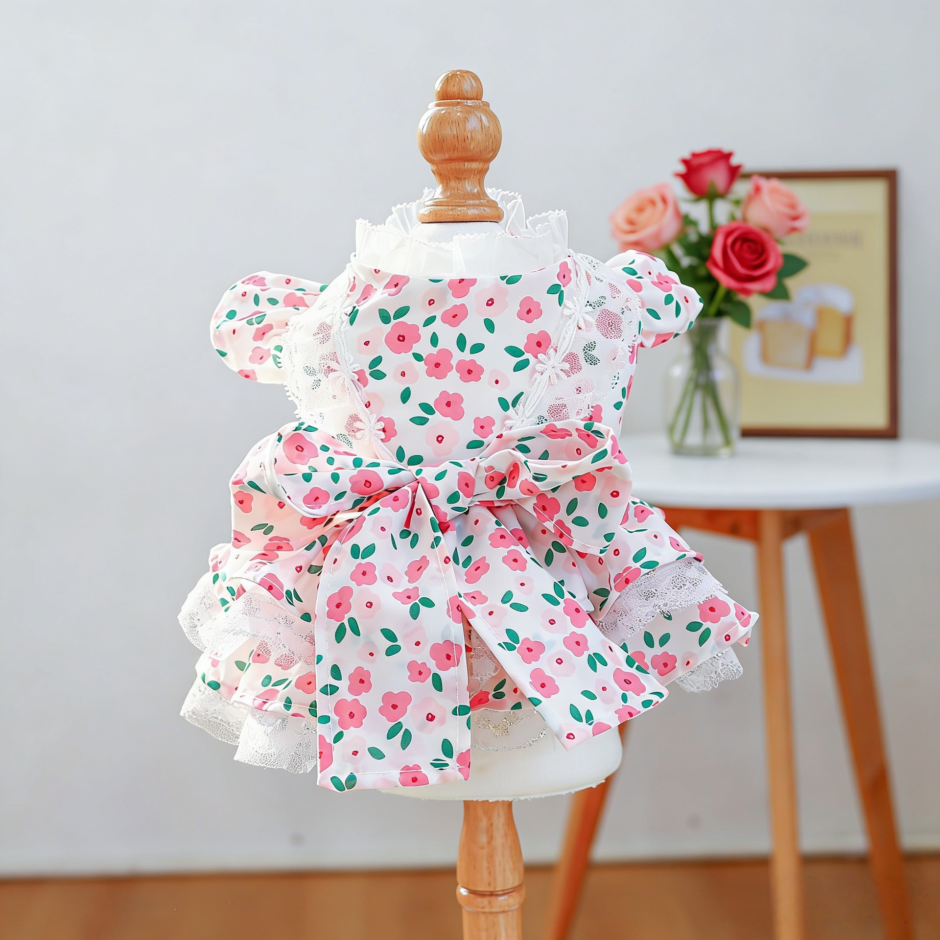 Robe fleurie petite rose