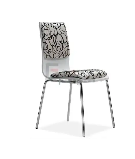 Cadeira de jantar com assento de madeira resistente com tampa de PU macio - Móveis duráveis para restaurantes, cantinas e cafés escolares