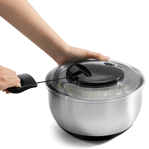 Hot Bán Nhà Bếp Đa Chức Năng Khô <span class=keywords><strong>Salad</strong></span> Mixer Slicer Thép Không Gỉ <span class=keywords><strong>Salad</strong></span> Spinner Với Nút Dừng - Product Image 2