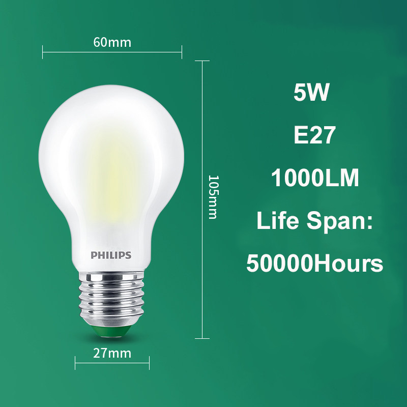 Vidrio esmerilado E27 de 5W