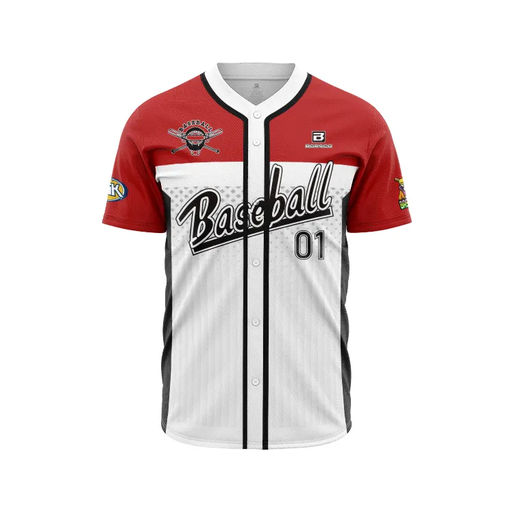 Camisa de beisebol retrô autêntica com botões de malha para softball, camisas de beisebol por atacado