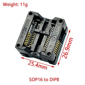 SOIC8 SOP8 a DIP8 asiento de cuerpo ancho 150/200mil adaptador de programador enchufe azul SA602 IC quemador de conversión de prueba - Product Image 6