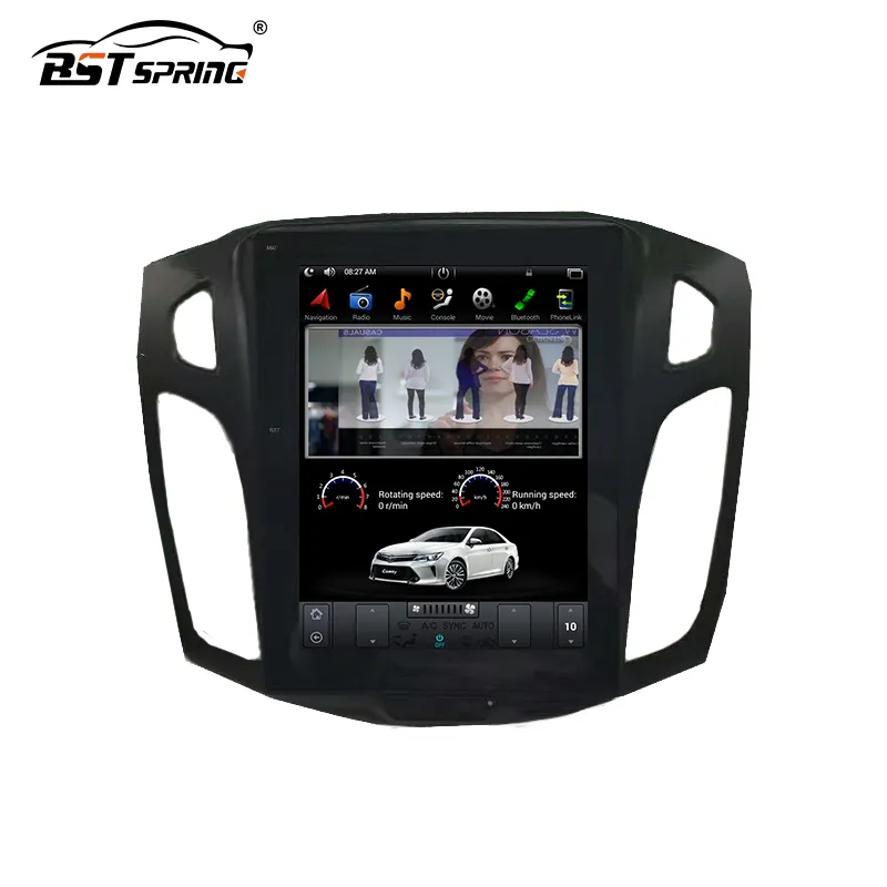 Tesla Model Car DVD GPS Multimedia Player Car Stereo for FORD Focus 2013-2017 car video radio