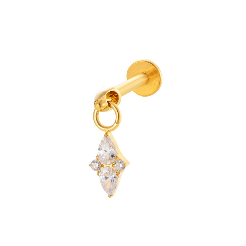 Pendentif diamant or