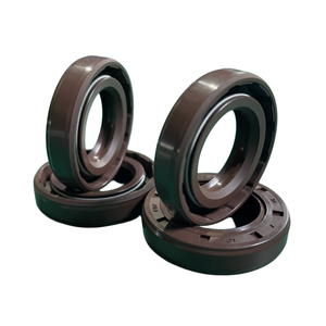 Nhà máy cung cấp nhiệt độ cao đôi môi con dấu dầu TC <span class=keywords><strong>NBR</strong></span> FKM Silicone đen xám nâu 20*34*7-Kháng dầu - Product Image 6