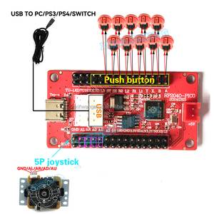 Пико-плата с нулевой задержкой джойстик DIY Kit для PS3 PS4 SWITCH TV Box Arcade Stick SANWA Push Button пластиковые кнопки для ПК игры - Product Image 6