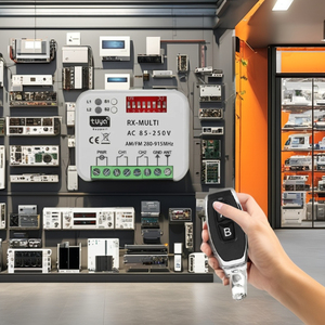 433MHz telecomando Wireless DC 12V alimentatore a 4 pulsanti tastiera in silicone funzione di temperatura intelligente per l'apprendimento uso Garage - Product Image 3