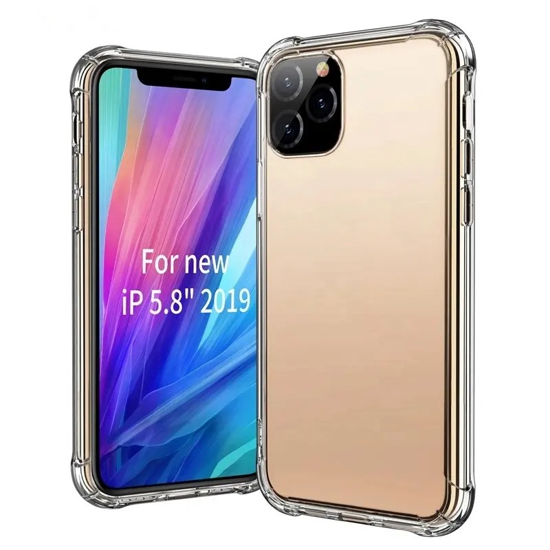 Neues Produkt Transparente weiche TPU-Hülle Stoß festes Handy zubehör für iPhone 11/iPhone 11 Pro/iPhone 11 Pro max