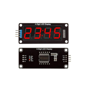 TM1637 LED-Anzeigenmodul für Arduino 4 Stellen 7 Segmente 0,56 Zoll Uhrzeituch Rohrmodul Rot Blau Grün Gelb Weiß
