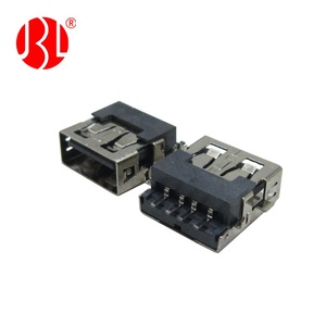 Bilgisayar arayüzü için USB dişi dik açı Smt platin 3.5mm Usb a 4pin dişi konnektör - Product Image 2