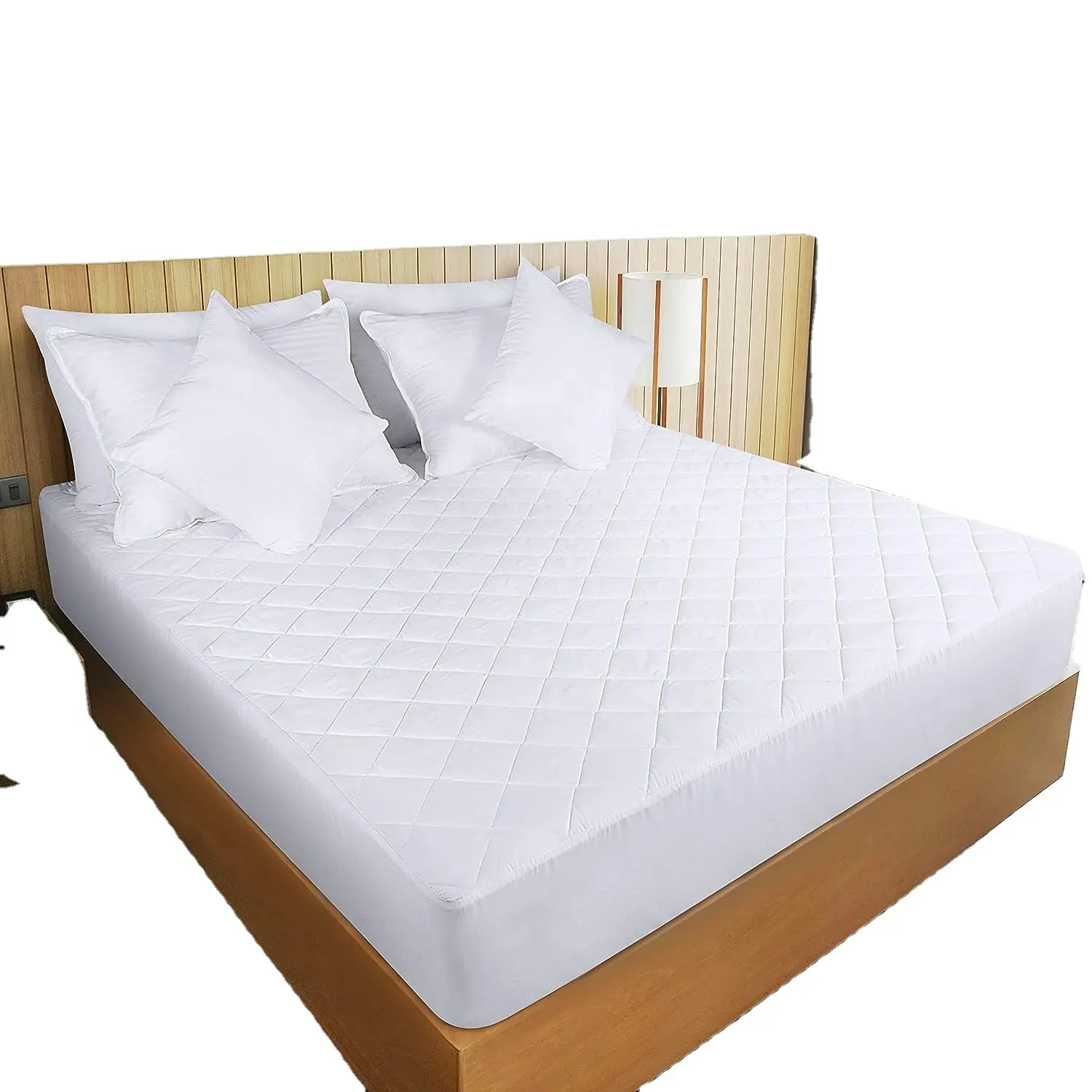 Yastık üst fermuarlı yatak örtüsü su geçirmez yatak örtüsü tahta kurusu yatak koruyucu çocuk için