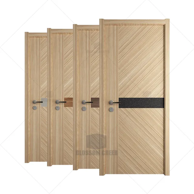 Panel de prensa de madera para puerta de entrada principal, Material de melamina de alta calidad, precio de la piel