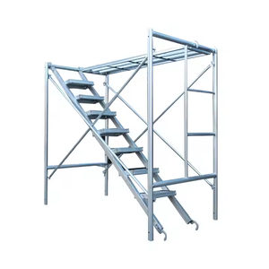 Andamio moderno de acero galvanizado movible de dos capas con escalera Marco de nuevo diseño para Taller de almacén y hotel - Product Image 5