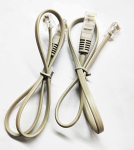 RJ45 8P8C公到RJ11 6P4C RJ12 6P6C公连接器模块化插孔到以太网转换器适配器贴片电缆