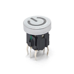 Mini-Taktsc halter Benutzer definierte Tasten kappe 10*10*14MM Größe Kein Rahmen Bunter <span class=keywords><strong>LED</strong></span>-beleuchteter taktiler Schalter mit "Power"-Laser gravur
