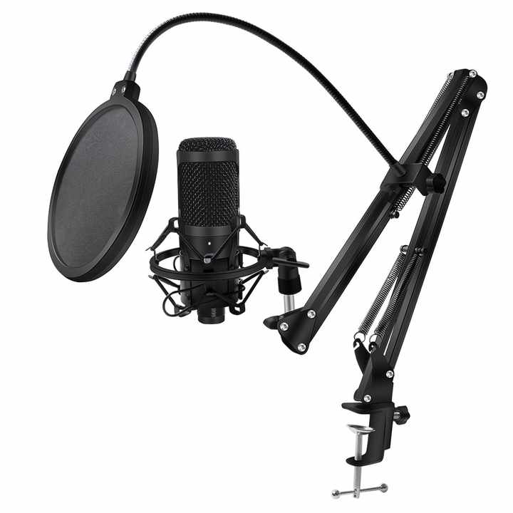 BM 800 Professional PC V8 Sound Card Set BM800 Mic Studio Condenser Microphone for Karaoke Podcast Recording Live Streaming