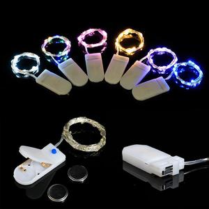 Großhandel Weihnachtsfest Dekorationen 1 M Mini-Mikro-Kupferdraht-Lichter batteriebetriebener Led-Strang String-Feenlicht für Party