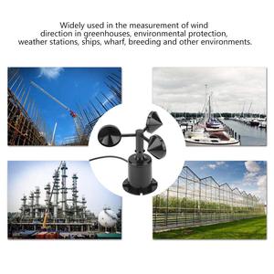 Sensor de velocidad del viento de 0-50 m/s, anemómetro, Sensor de velocidad del viento, salida de señal ambiental, tipo de pulso, Tres tazas - Product Image 4