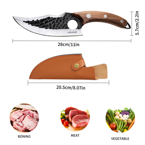 Giả mạo butcher dao boning dao Viking dao sắc nét thịt Cleaver với vỏ bọc cho cắm trại ngoài trời BBQ - Product Image 5