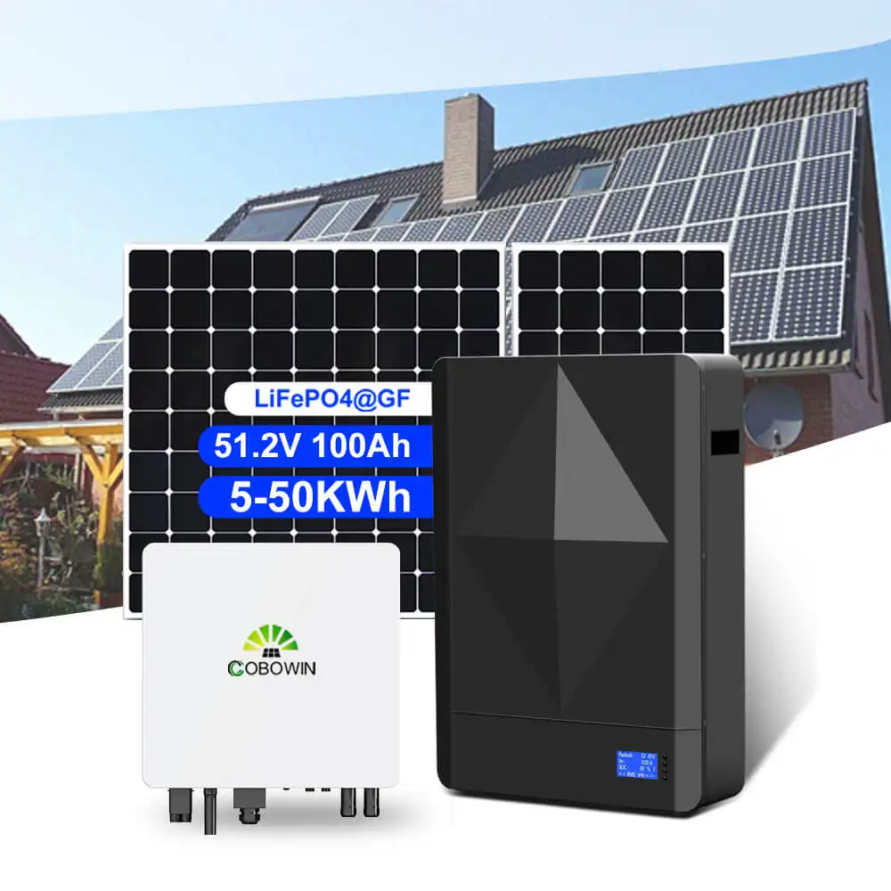 5Kw 10Kw 20Kw Conjunto completo Sistema de panel solar para el hogar Kit 5Kwh Batería de almacenamiento de energía Sistema de energía solar fuera de la red