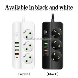 Multi <strong>Functional</strong> European Standard Home <strong>Patch</strong> <strong>Panel</strong> Intelligent Plug with USB Office Wholesale Plug with Cable - Product Image 6