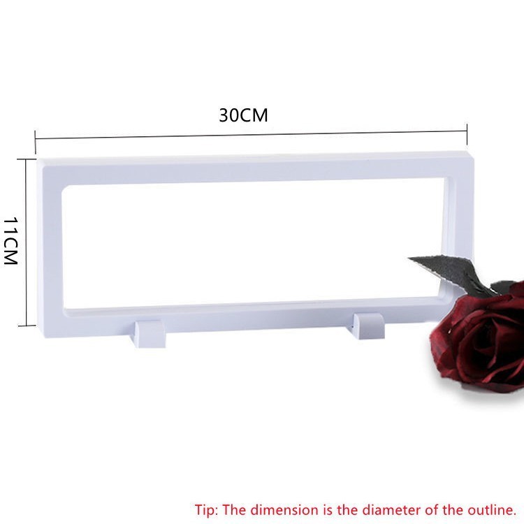 White frame, 30*11cm, one pair of bases