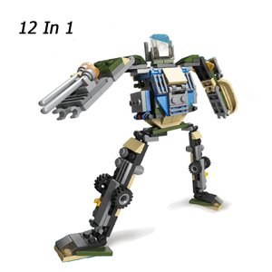 QS a basso prezzo bambini Robot 12 In 1 interessante materiale plastico Multi stile educativo blocchi di costruzione giocattolo per bambini regalo divertente - Product Image 4
